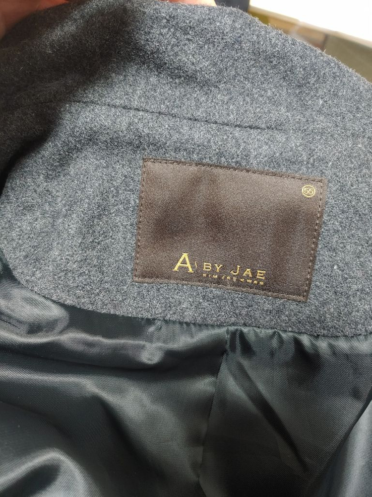 A BY JAE 회색모직코트--3