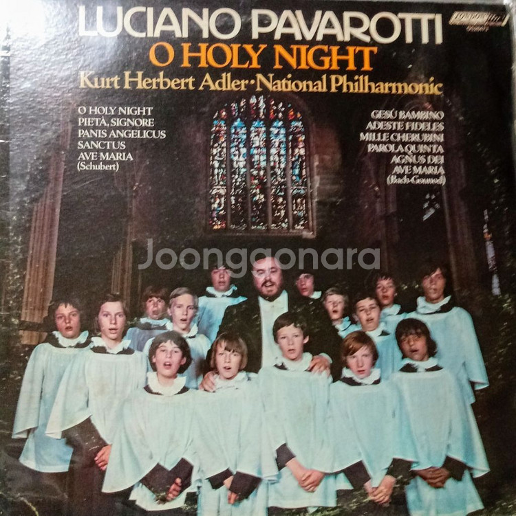 LP판/(수입)PAVAROTTI 의HOLY NIGHT--0