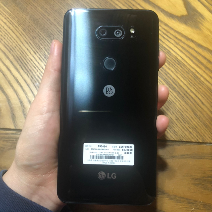 LG V30 블랙 64G 기기단품(중고폰) 판매합니다. 이미지