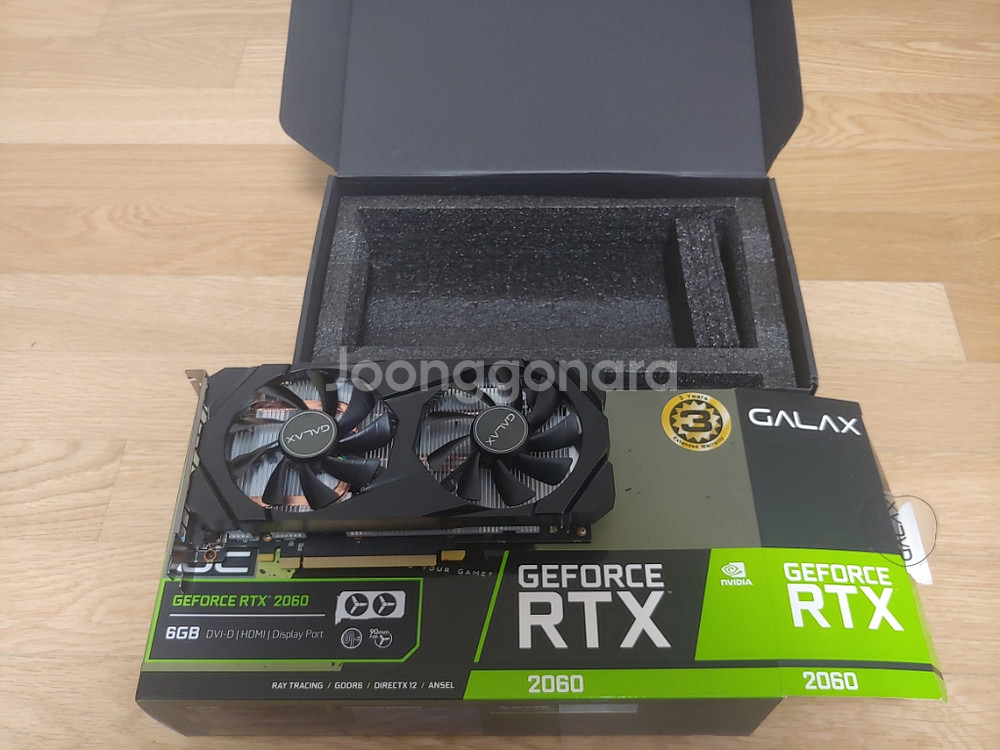 Galax 지포스 그래픽카드 rtx2060 black--1