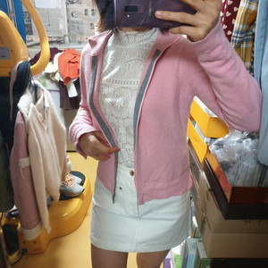캐시미어 짚업 가디건