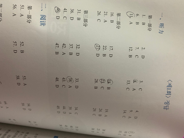 중국어 hsk 6급 교재 2권 (북경대hsk, 시나공--3