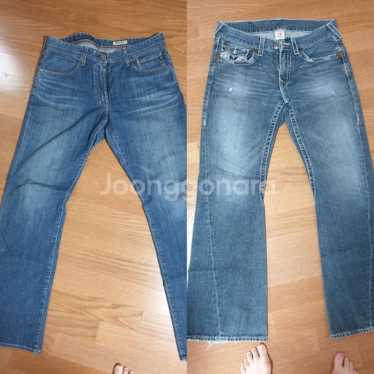 남성 프리미엄 청바지 1+1--0