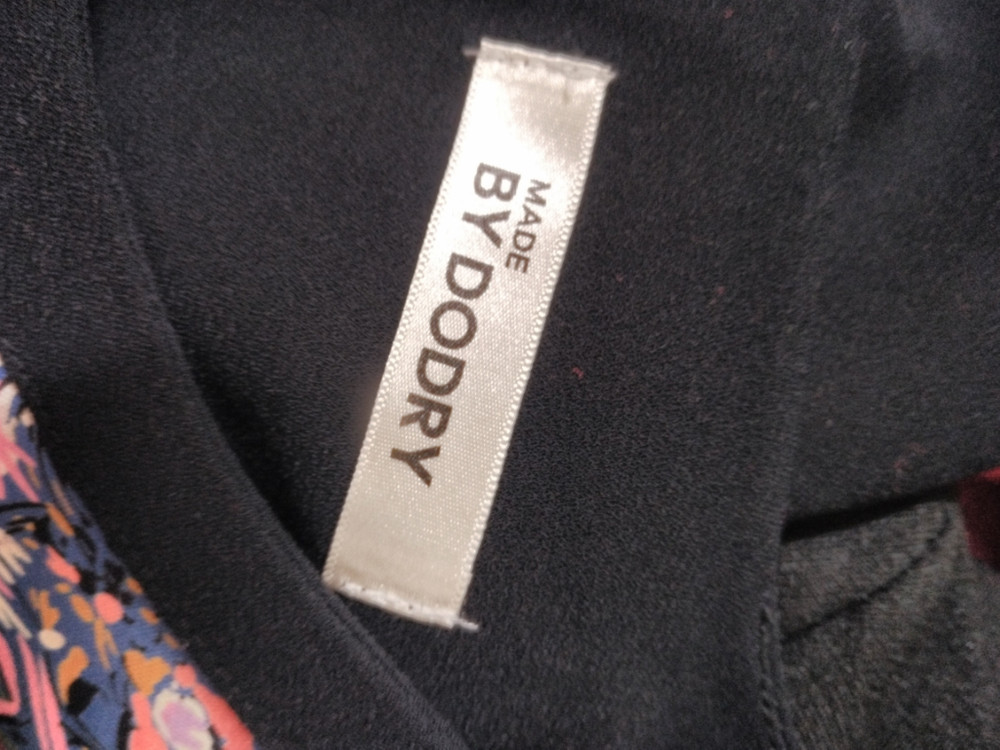 미사용 도드리 배색 원피스--2