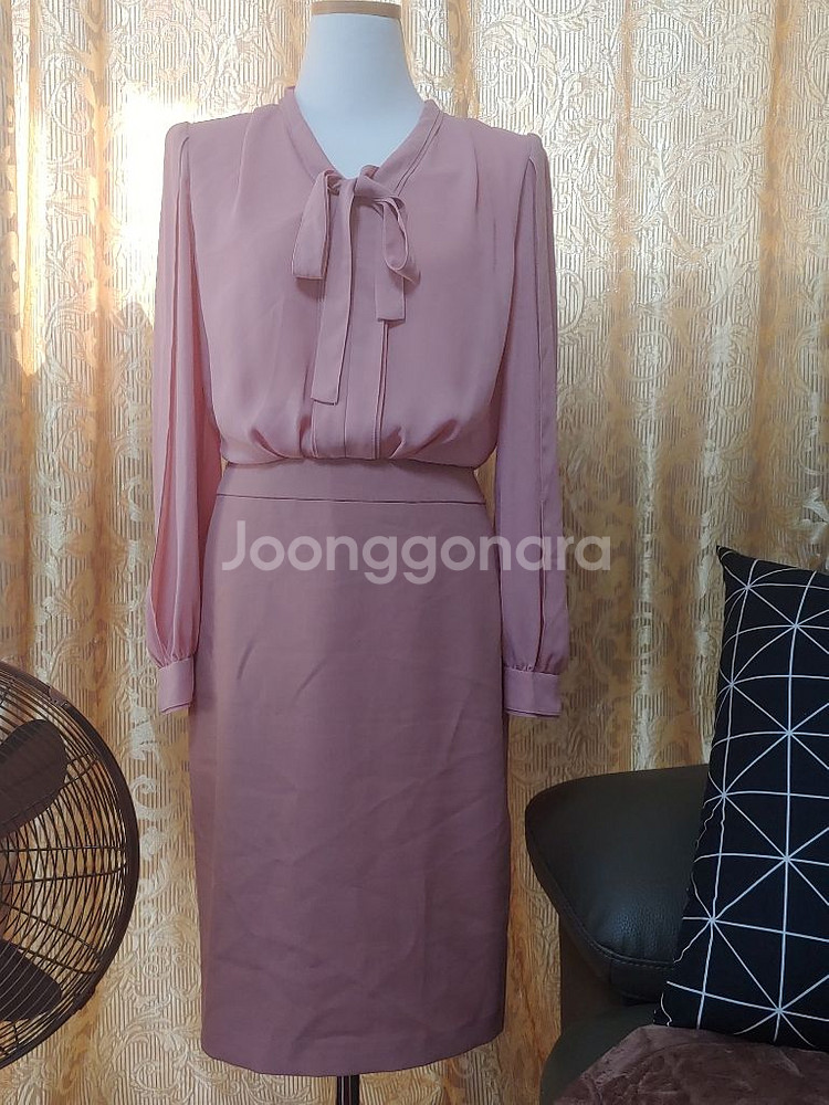 soup 숲 쉬폰 블라우스 원피스 55size (무배)--1