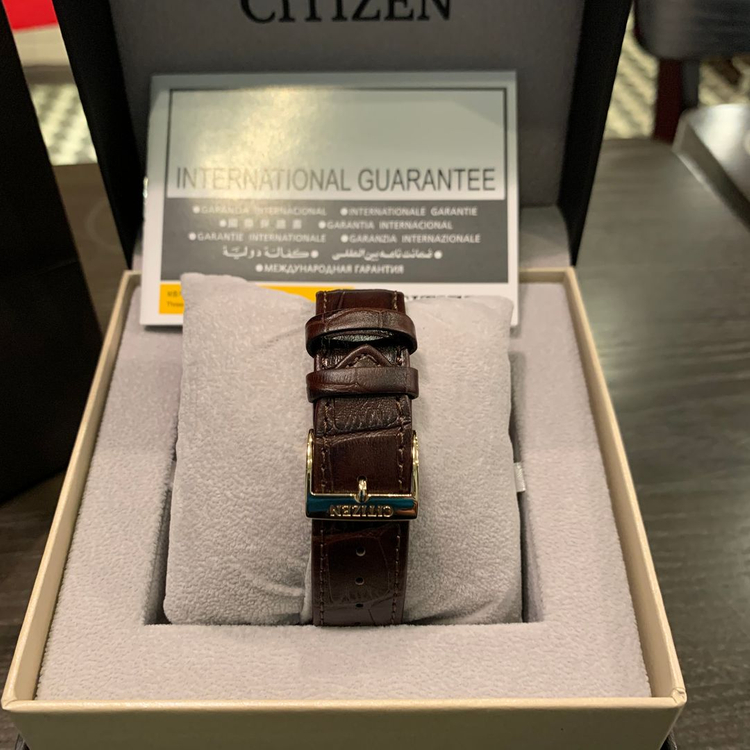 시티즌 에코드라이브 가죽시계 이미지