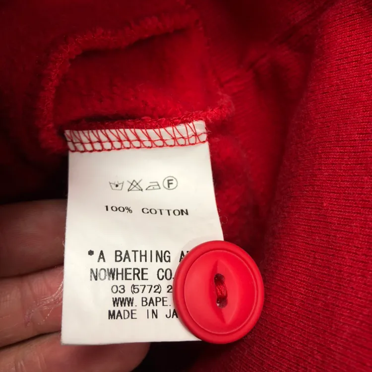BAPE 베이프 패치 브이넥 가디건 (M) 이미지