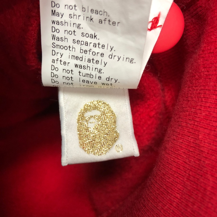 BAPE 베이프 패치 브이넥 가디건 (M)--7