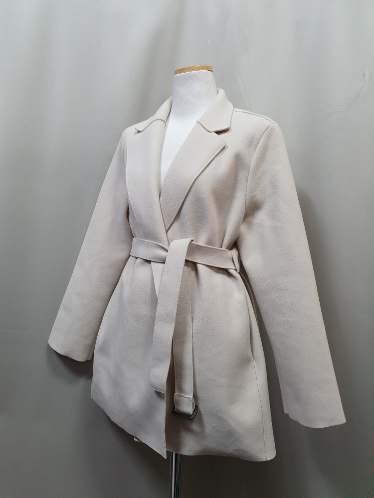 새상품)할인B3212 핸드메이드스타일 펠트지 코트--1