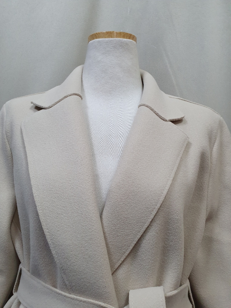 새상품)할인B3212 핸드메이드스타일 펠트지 코트--2