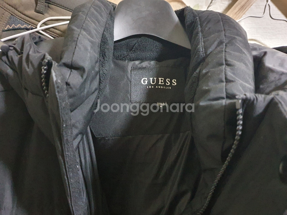 게스 구스다운 롱패딩(M)--5
