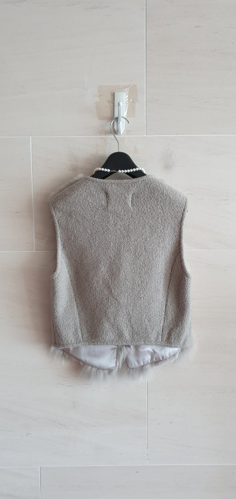 (정품) 머스트비 래빗,폭스 트리밍 니트 베스트--6