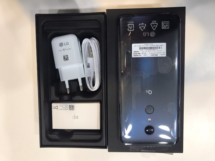 LG Q9 블랙 64기가 가개통 단순개봉 미사용--2