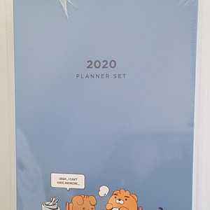카카오프렌즈2020다이어리 탁상용달력 펜 셋트 라이언