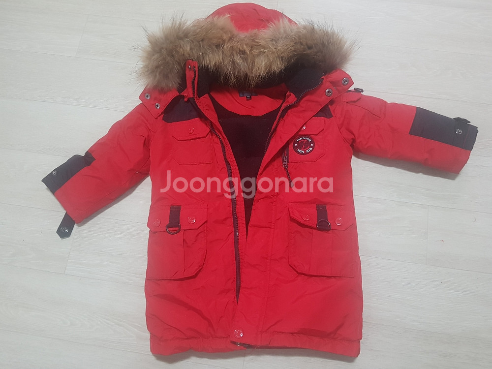 남아 후드패딩+후드티 100사이즈--0