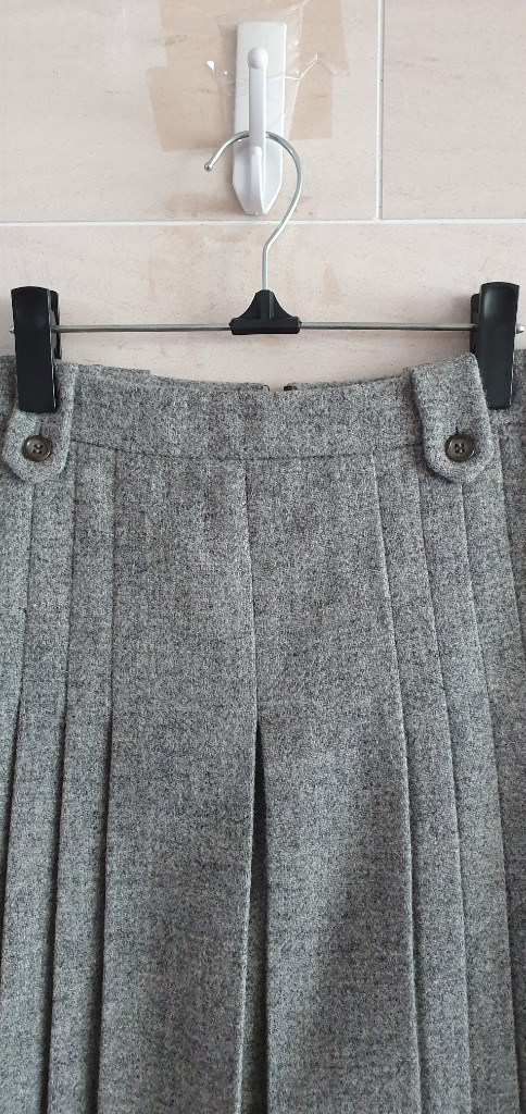 (정품) 레니본 해리스 트위드 핀턱플리츠 스커트 이미지