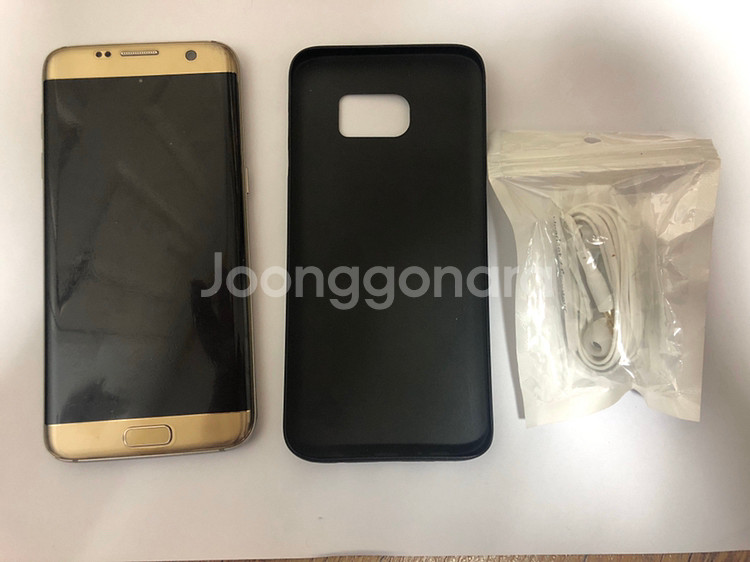 갤럭시S7엣지 64기가 골드--1