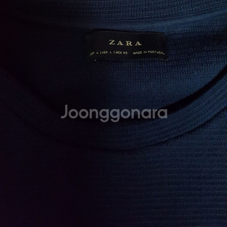 자라 ZARA 완전 멋진 네이비 긴팔 면니트 3만원!--4