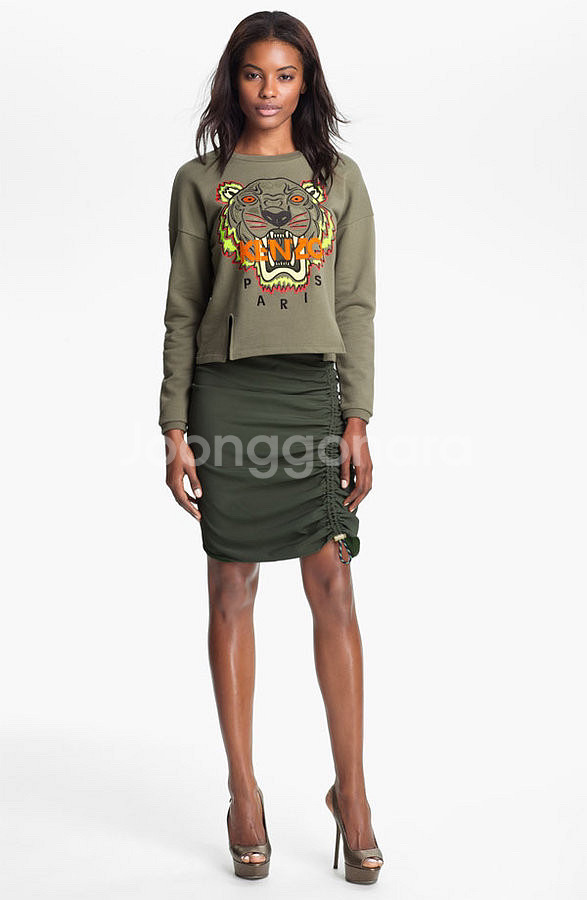 S(44-55) / 정품 겐조 타이거 절개 맨투맨 여성--1