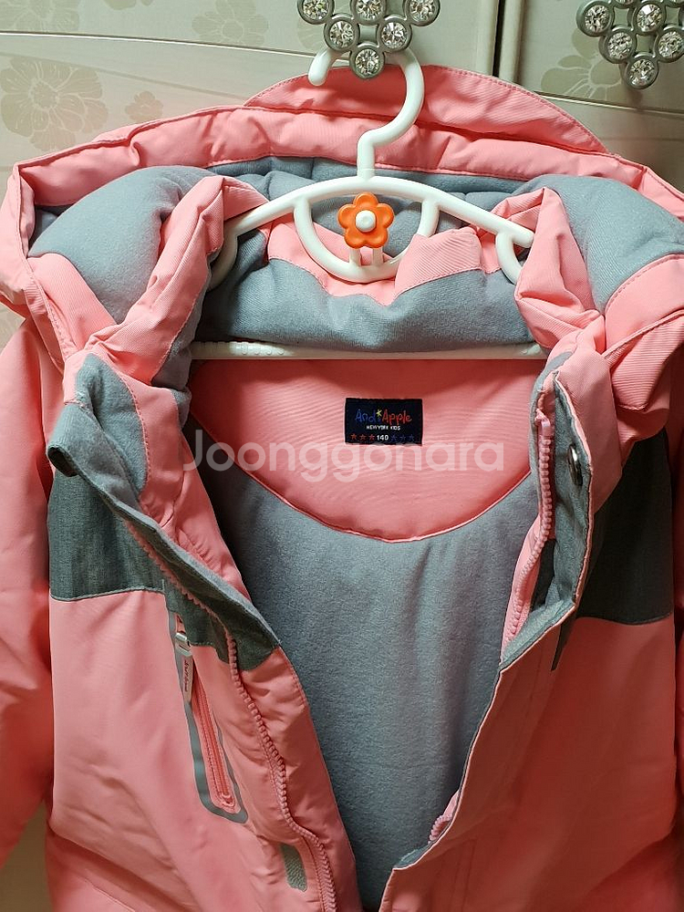 앤디애플 스키복 패딩상하세트 (7~9세) 택포--3