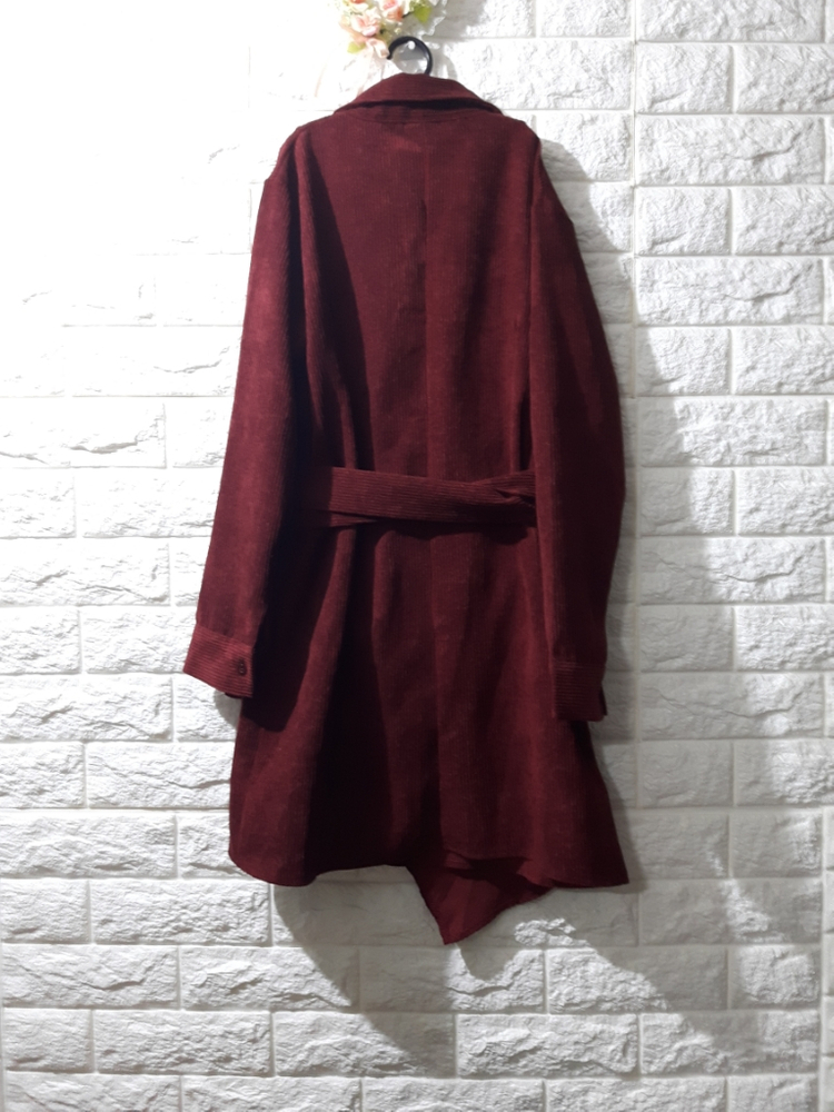 미사용 골덴 랩 롱남방--2