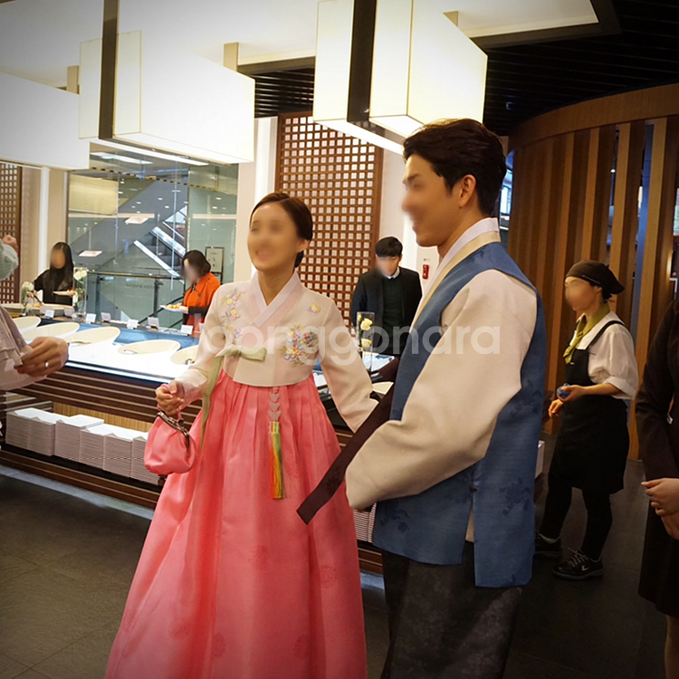 한복 - 비단빔 신랑신부한복 (여164,남180)--2