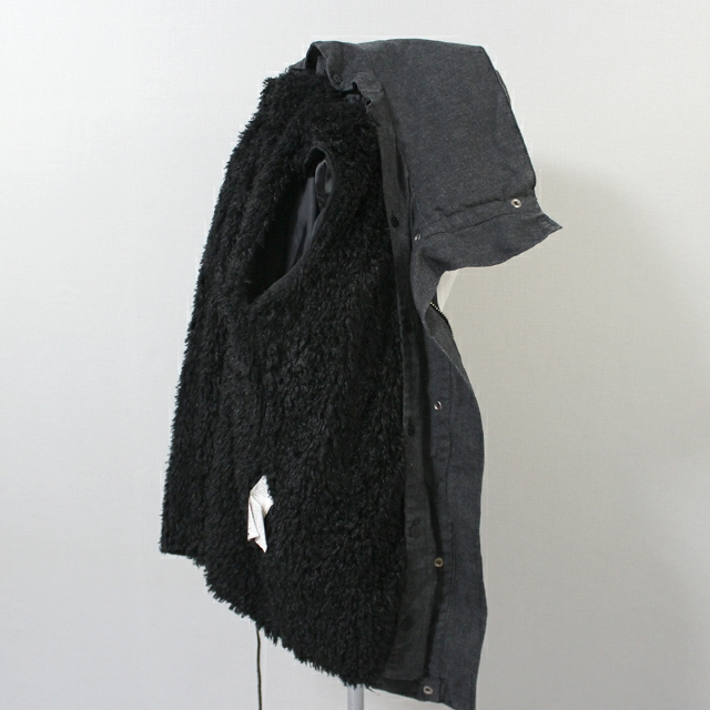 코데즈컴바인 블랙데님 야상 안감탈부착--6