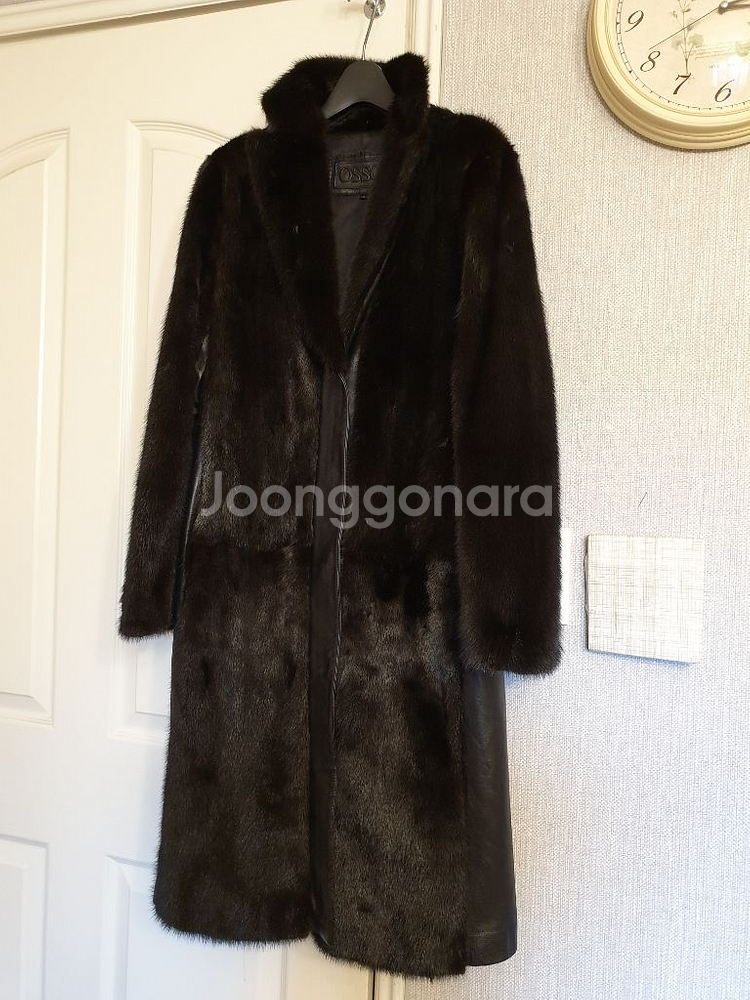 OSSO 밍크.양가죽 양면롱트렌치 코트--5