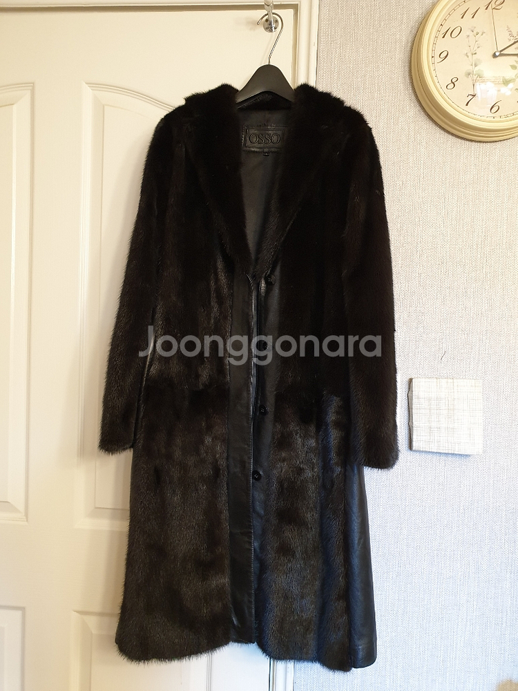 OSSO 밍크.양가죽 양면롱트렌치 코트--7