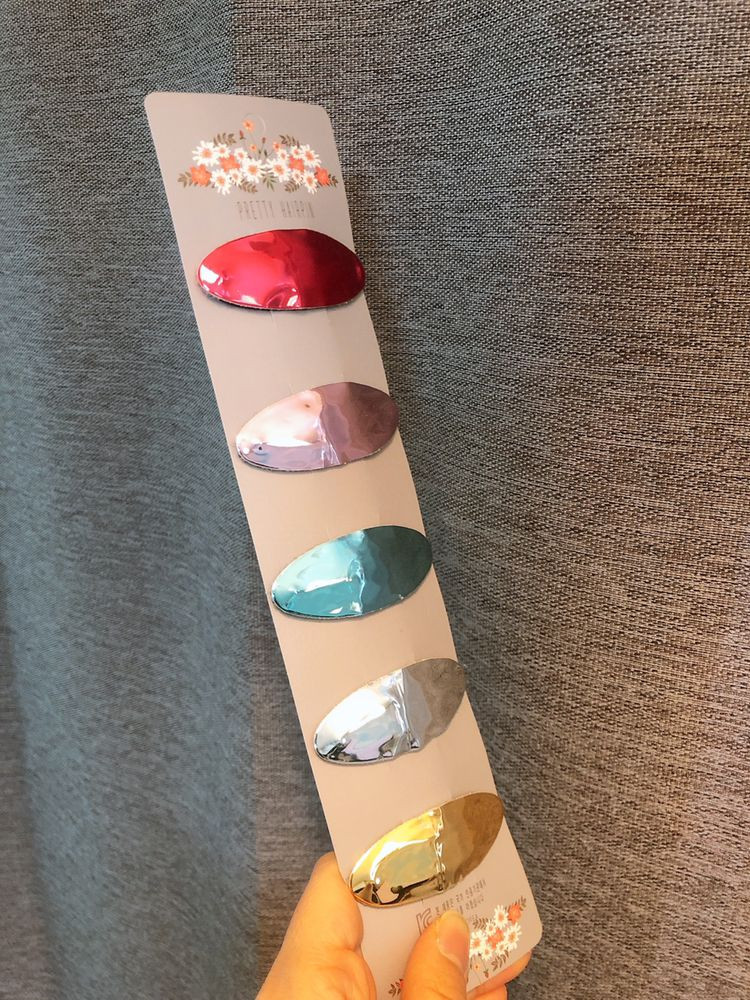 미러 똑딱핀 / 유아핀 / 아기핀 / 머리핀--1