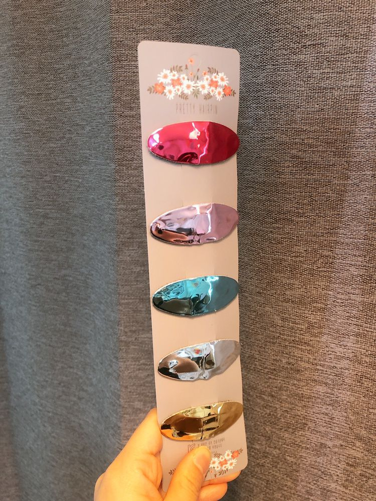 미러 똑딱핀 / 유아핀 / 아기핀 / 머리핀--2