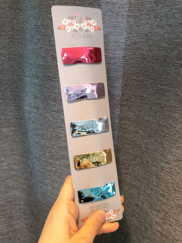 미러 똑딱핀 / 유아핀 / 아기핀 / 머리핀--3