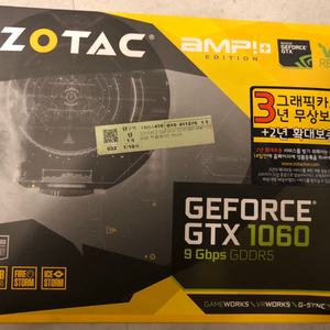 ZOTAC GTX1060 6gb 판매합니다.