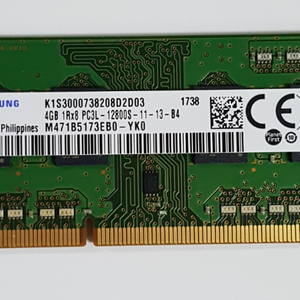 노트북 DDR3 4GB PC3L 12800S