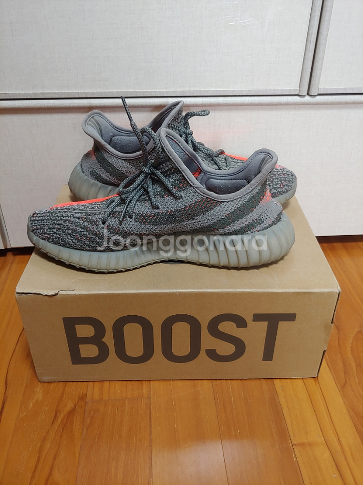 (280) 이지부스트 350 v2 벨루가 1.0솔라레드--5