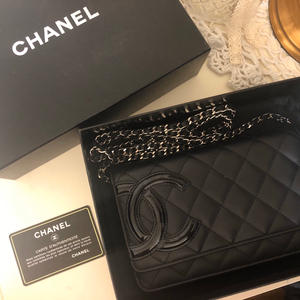 CHANEL 샤넬깜봉 WOC월렛온더체인 크로스체인백