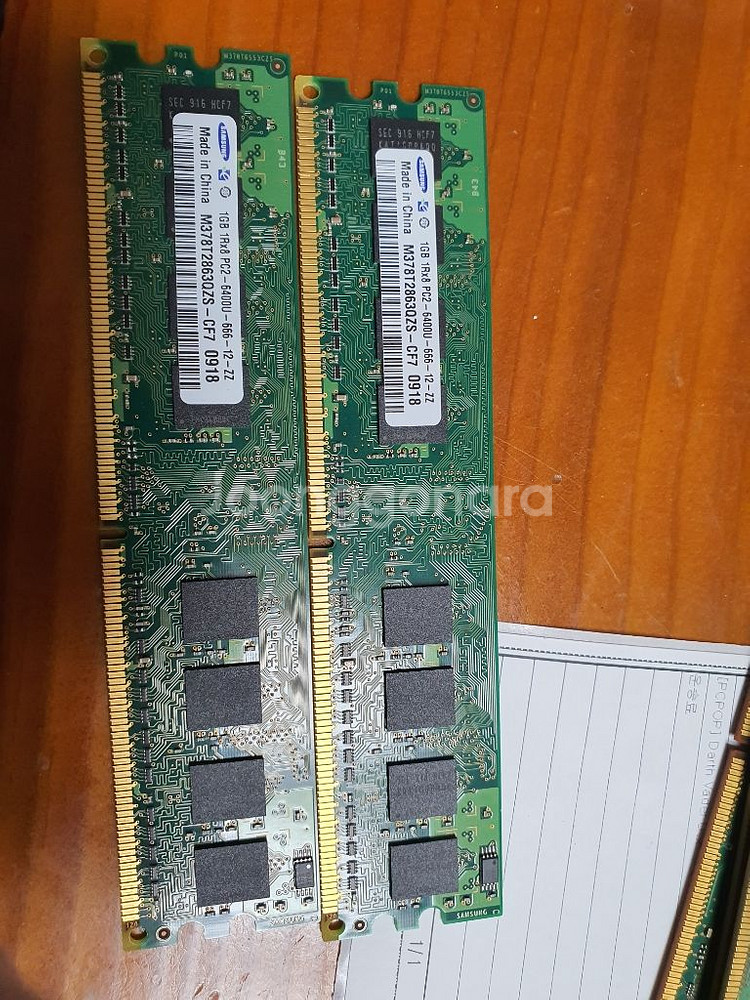 삼성 DDR2-PC2-6400U 1GB 램 2개 | 삼성 | 중고나라