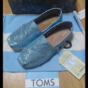 82.[택포] TOMS 탐스 클래식 블루 글리터 235