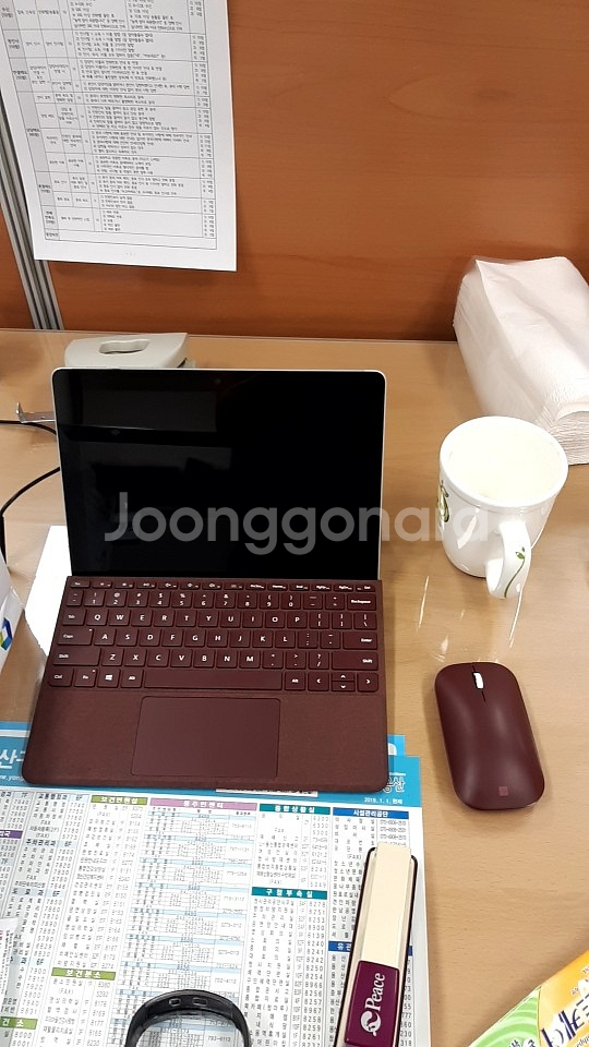 서피스고 버건디 타입커버, 모바일 마우스 판매--0