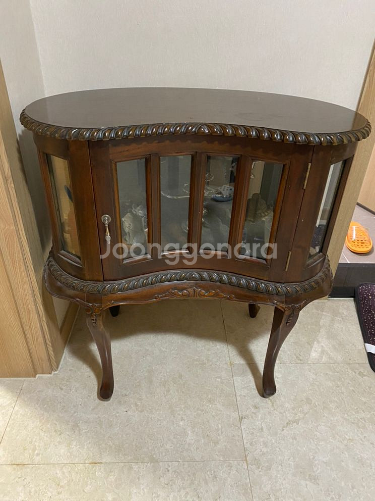 [엔틱가구] 장식장,삼단서랍장--0