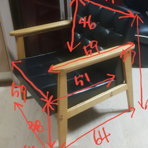 원목엔틱가죽1인체어