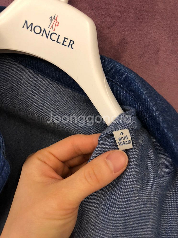 몽클레르 앙팡 데님 자켓--3