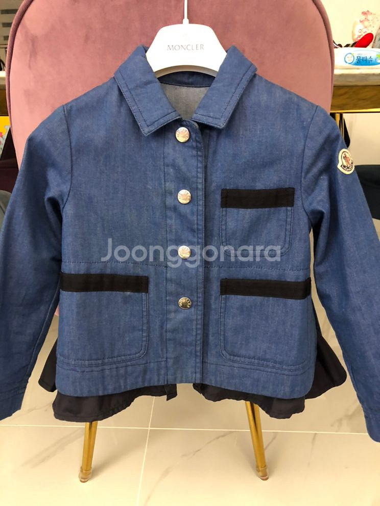 몽클레르 앙팡 데님 자켓--4