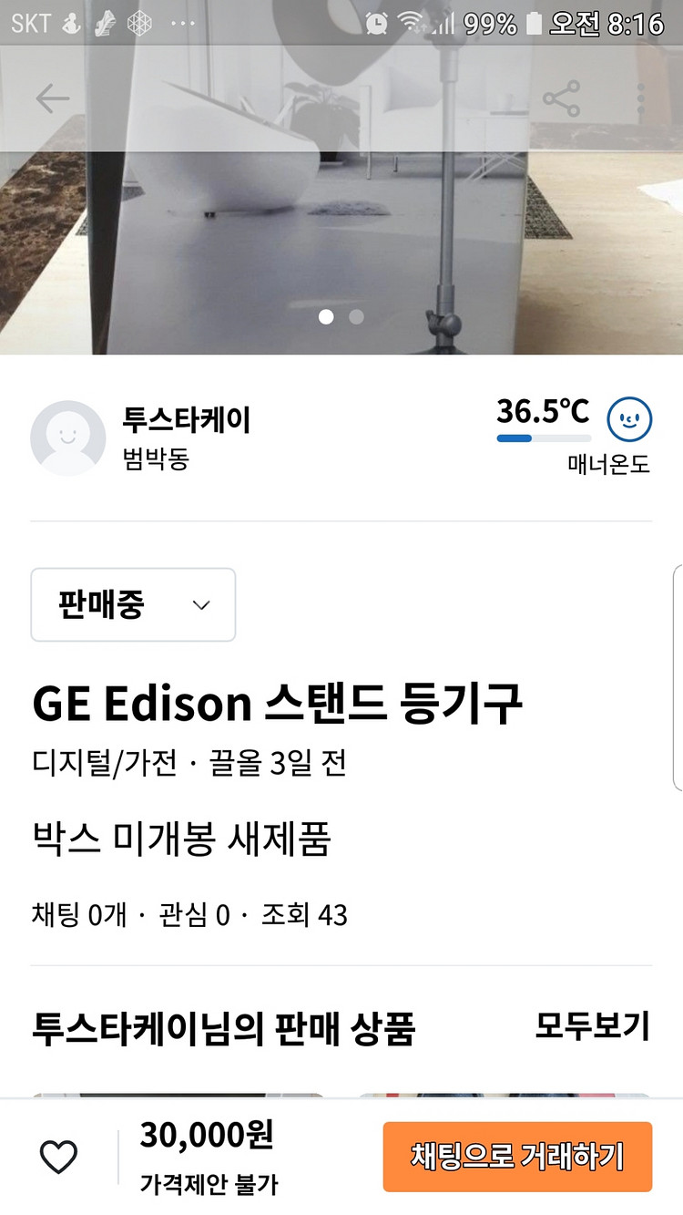 GE Edison 스탠드 등기구--2