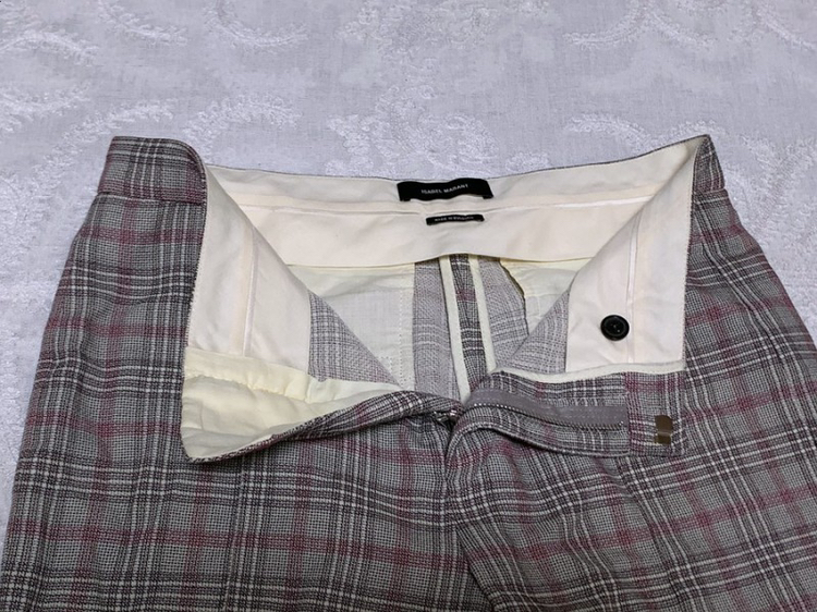 이자벨마랑 체크 슬랙스 size 36--9