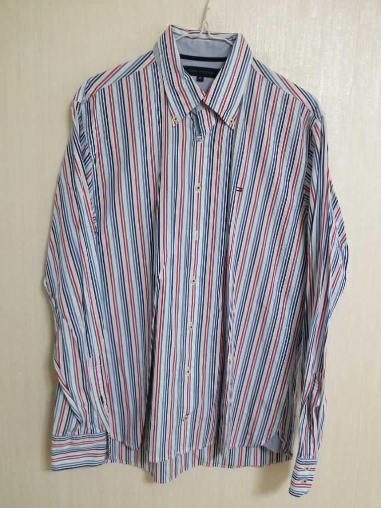 남성 타미힐피거 깨끗한 스트라이프 셔츠 (슬림105)