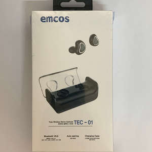 emcos tec 01 블루투스 이어폰 (미개봉, 택포