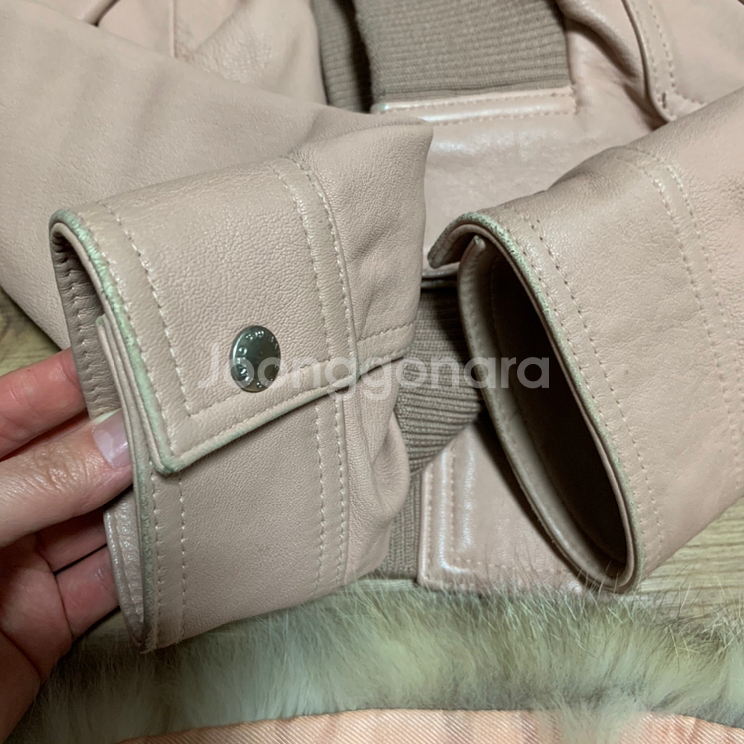 여성 가죽 자켓/66사이즈/양가죽--2