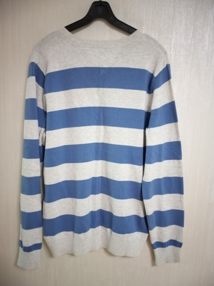 남성 타미힐피거 봄.가을 브이넥니트 (100) 이미지