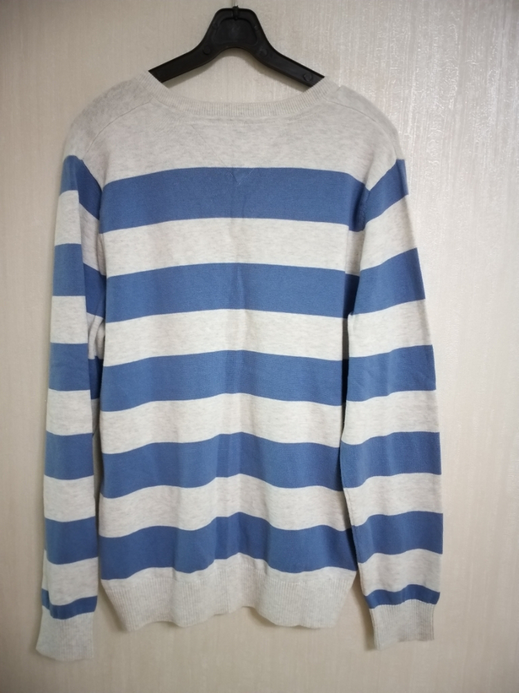 남성 타미힐피거 봄.가을 브이넥니트 (100) 이미지